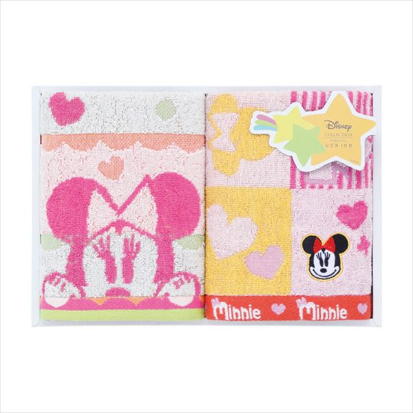 樂天商城 - ディズニー ミニーマウス フェイスタオル2枚セット WF25879-P 内祝 内祝い お祝 御祝 記念品 出産内祝い プレゼント 快気祝い 粗供養 引出物
