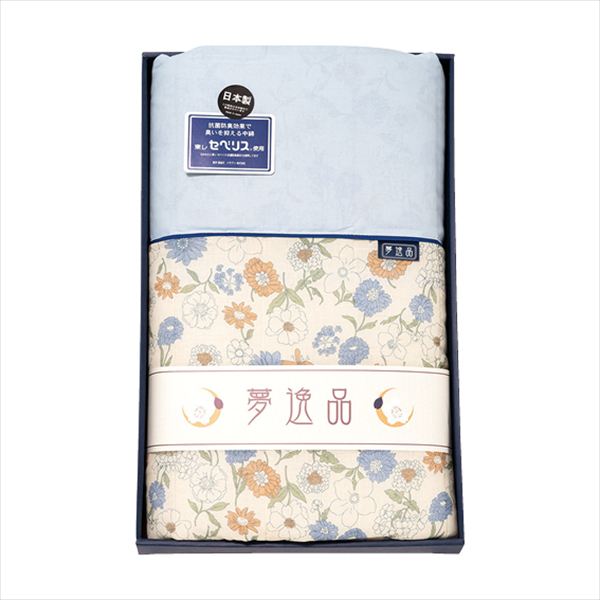 乐天商城 - 夢逸品 抗菌防臭わた（東レ・セベリス）入り キルト肌布団 ブルー Y3150-B 内祝 内祝い お祝 御祝 記念品 出産内祝い プレゼント 快気祝い 粗供養 引出物
