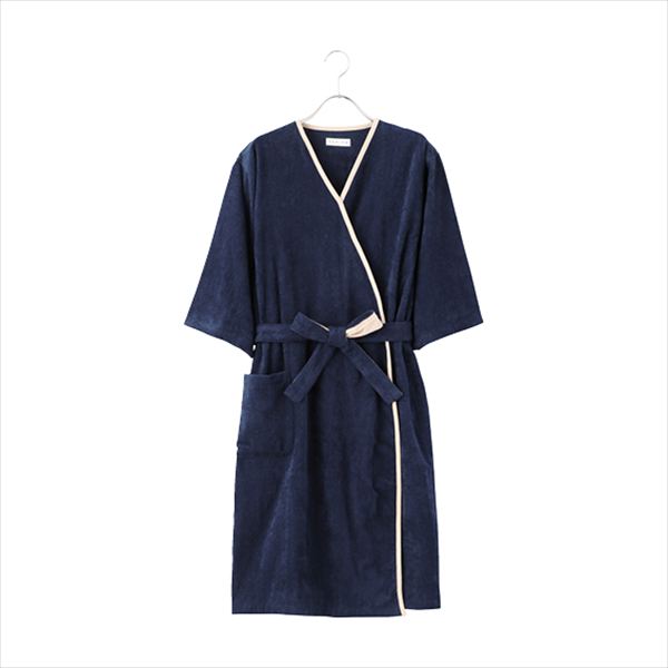 UCHINO エアリータッチ レディースバスローブ ダークブルーL RC15824DB/L 内祝 内祝い お祝 御祝 記念品 出産内祝い プレゼント 快気祝い 粗供養 引出物