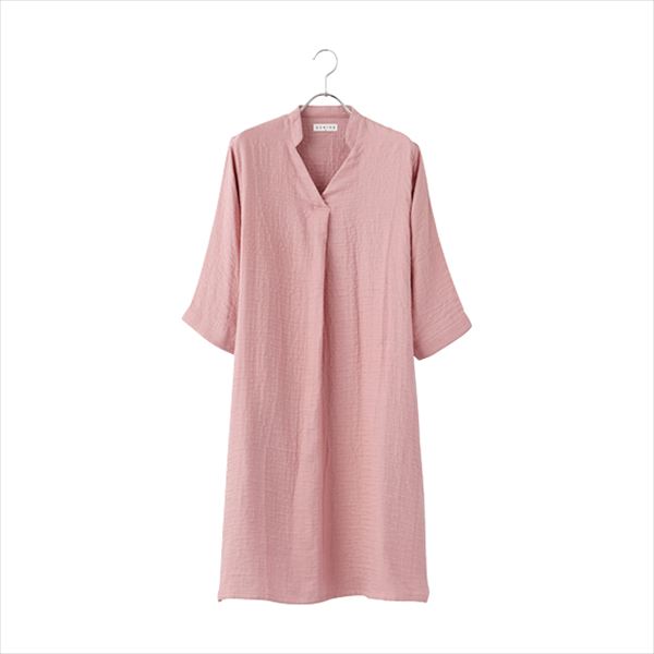 UCHINO マシュマロガーゼ七分袖タックワンピース ピンクM RC15820P/M 内祝 内祝い お祝 御祝 記念品 出産内祝い プレゼント 快気祝い 粗供養 引出物