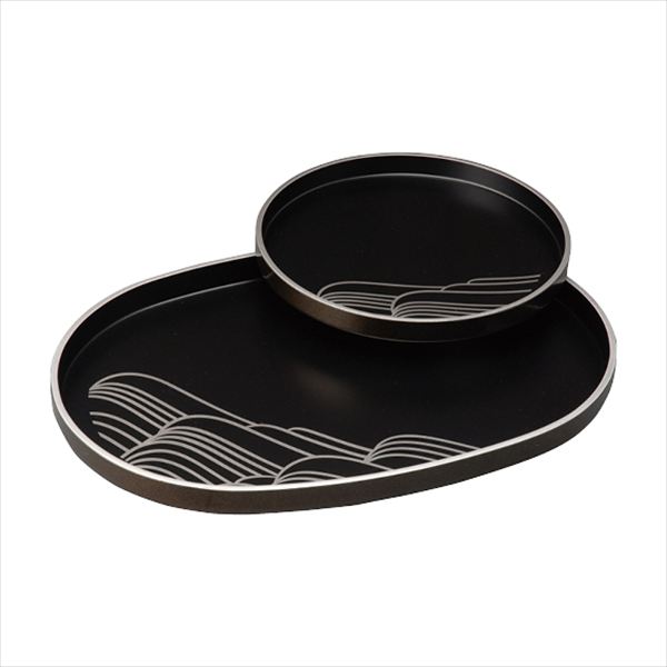 MAKOTOjapan しらなみ 丸盆・小判盆入子 0774012 内祝 内祝い お祝 御祝 記念品 出産内祝い プレゼント 快気祝い 粗供養 引出物