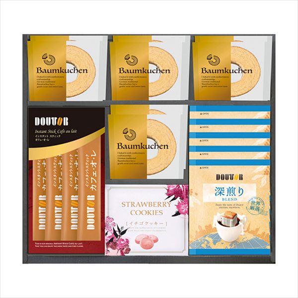 ドトールコーヒー・バウムクーヘンギフトセット SBU-EOA 内祝 内祝い お祝 御祝 記念品 出産内祝い プレゼント 快気祝い 粗供養 引出物