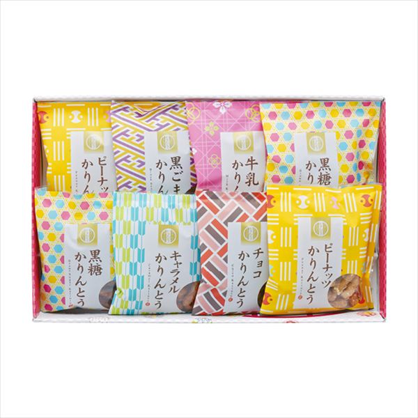 ■商品紹介内容/黒ごまかりんとう:45g×1・黒糖かりんとう:45g×2・牛乳かりんとう:45g×1・ピーナッツかりんとう:45g×2・チョコかりんとう:45g×1・キャラメルかりんとう:45g×1《乳・小麦・落花生》 ■パッケージサイズ：...