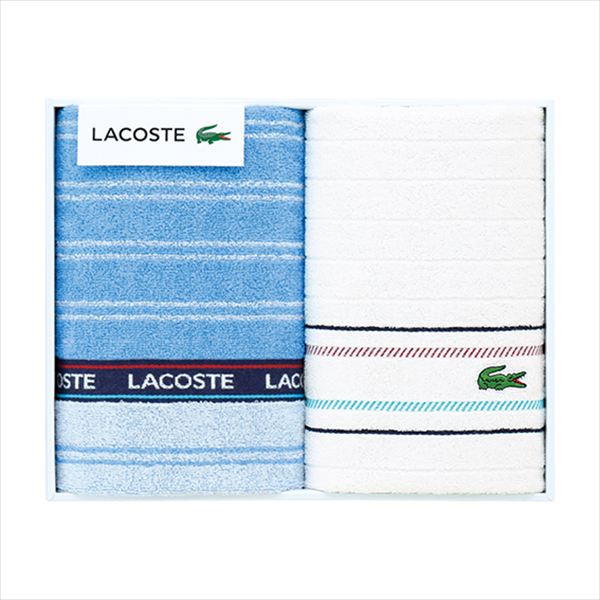 ラコステ Lシュルファス スポーツタオル2枚セット LS30177-B 内祝 内祝い お祝 御祝 記念品 出産内祝い プレゼント 快気祝い 粗供養 引出物