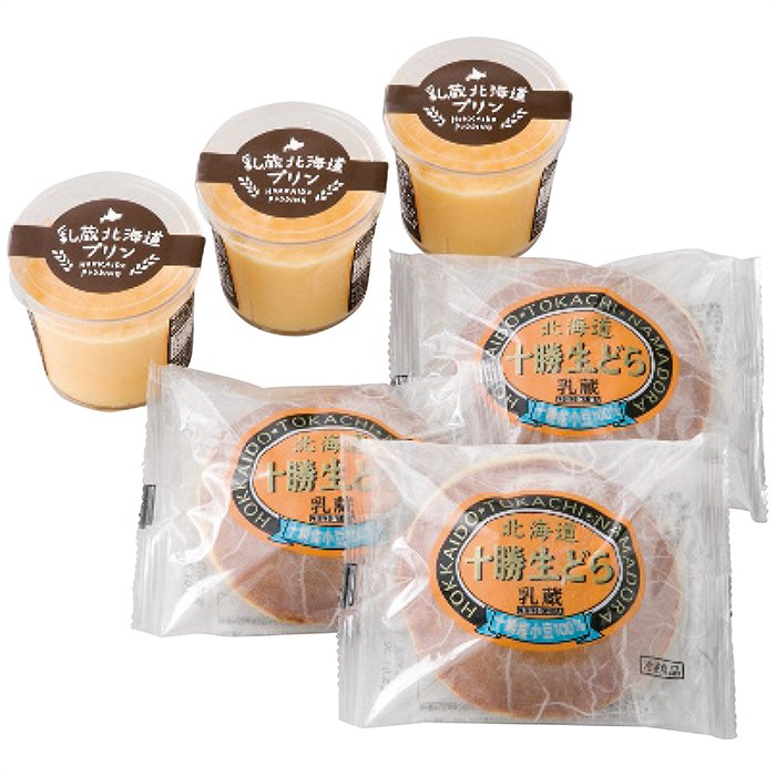 送料無料 乳蔵 乳蔵 北海道プリンと十勝生どらセット ※（注）沖縄・離島は配達不可 全国送料無料 お歳暮 ギフト 早割 御歳暮 2025 御見舞 お見舞い お取り寄せ グルメスイーツ