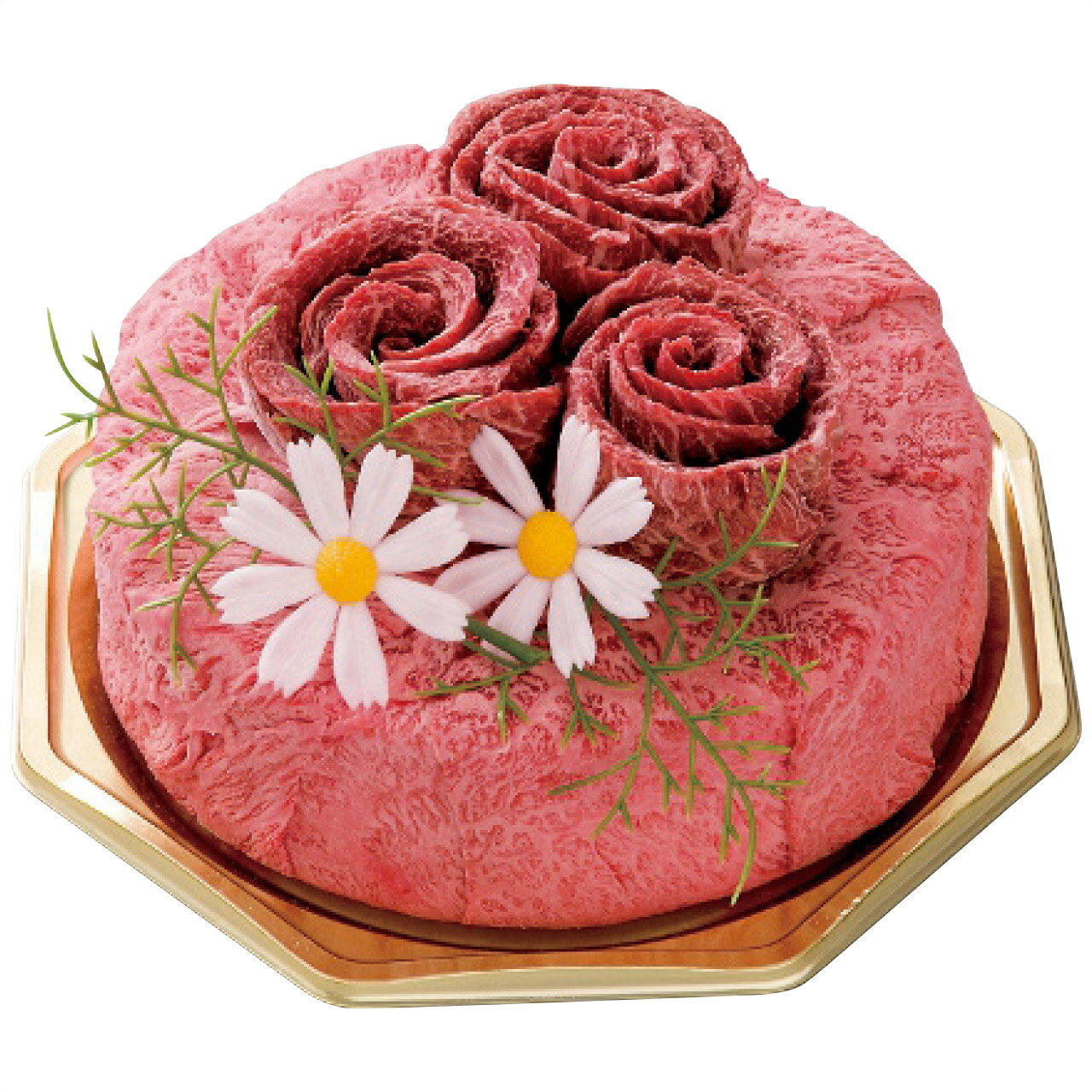 送料無料 お歳暮 松阪牛お肉ケーキ＆ゆびさきトングセット ※11/2以降の出荷予定と...