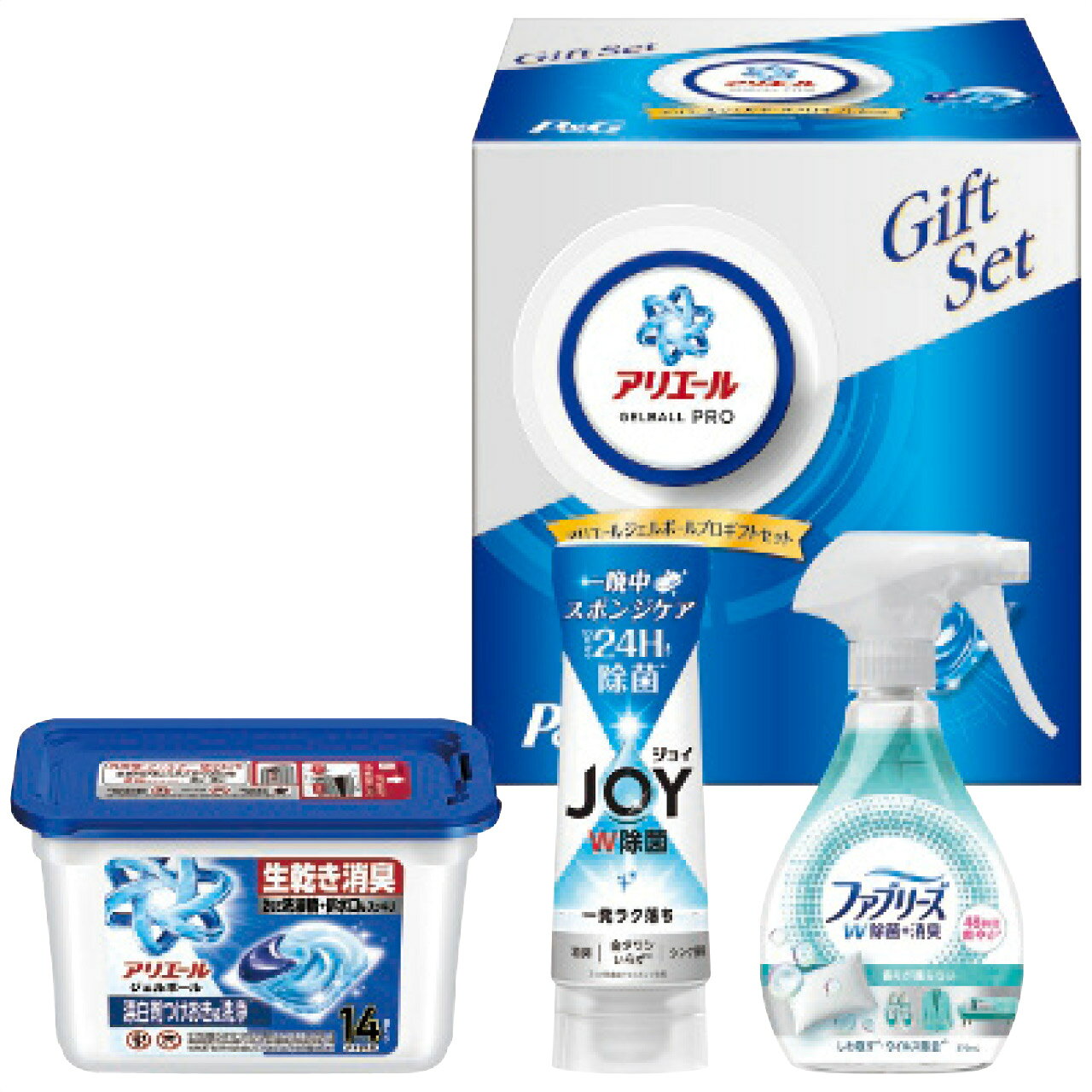 ■お歳暮専用商品となります。商品出荷日：11月上旬から12月上旬ごろ ■商品紹介：ポンと入れるだけの簡単お洗濯！！アリエール液体洗剤史上 最強の消臭洗浄力のジェルボールギフトセット。 ■商品内容：アリエールジェルボールプロ1個・ファブリーズW除菌・除菌ジョイコンパクト逆さボトル各1本 ■パッケージサイズ： ■商品重量：1300g ■賞味期限： メーカー希望小売価格はメーカーカタログに基づいて掲載しています ■さまざまなギフトアイテムをご用意しております。 内祝　内祝い　お祝い返し　ウェディングギフト　ブライダルギフト　引き出物　引出物　結婚引き出物　結婚引出物　結婚内祝い　出産内祝い 命名内祝い　入園内祝い　入学内祝い　卒園内祝い　卒業内祝い　就職内祝い　新築内祝い　引越し内祝い　快気内祝い　開店内祝い　二次会 披露宴　お祝い　御祝　結婚式　結婚祝い　出産祝い　初節句　七五三　入園祝い　入学祝い　卒園祝い　卒業祝い　成人式　就職祝い　昇進祝い 新築祝い　上棟祝い　引っ越し祝い　引越し祝い　開店祝い　退職祝い　快気祝い　全快祝い　初老祝い　還暦祝い　古稀祝い　喜寿祝い　傘寿祝い 米寿祝い　卒寿祝い　白寿祝い　長寿祝い　金婚式　銀婚式　ダイヤモンド婚式　結婚記念日　ギフト　ギフトセット　セット　詰め合わせ　贈答品　お返し お礼　御礼　ごあいさつ　ご挨拶　御挨拶　プレゼント　お見舞い　お見舞御礼　お餞別　引越し　引越しご挨拶　記念日　誕生日　父の日　母の日　敬老の日 記念品　卒業記念品　定年退職記念品　ゴルフコンペ　コンペ景品　景品　賞品　粗品　お香典返し　香典返し　志　満中陰志　弔事　会葬御礼　法要 法要引き出物　法要引出物　法事　法事引き出物　法事引出物　忌明け　四十九日　七七日忌明け志　一周忌　三回忌　回忌法要　偲び草　粗供養　初盆 供物　お供え　お中元　御中元　お歳暮　御歳暮　お年賀　御年賀　残暑見舞い　年始挨拶　ボーリング大会　景品　レミパン　ゼリー　スターバックス 千疋屋　結婚式　そうめん　ローラアシュレイ　プリン　話題　ディズニー　カタログギフト　ティファール　ビタクラフト　ステンレスタンブラー　リラックマ のし無料　メッセージカード無料　ラッピング無料 ギフトにぴったりのアイテムをご紹介！ 贈り物に悩んでいる方へ、心温まるギフトアイテムを取り揃えました。高品質な食品、ふわふわのタオル、美しい食器、そしてセンスあふれる雑貨まで、幅広いラインナップであなたの大切な人への思いを伝えます。 特徴 高品質：厳選された素材と丁寧な製造工程で作られた商品ばかり。どれも長く愛用いただけます。 多用途：どんなシーンでも使える万能アイテムが揃っています。誕生日、結婚祝い、新築祝いなど、さまざまな場面に最適です。 デザイン：シンプルで洗練されたデザインから、カラフルで個性的なものまで、多彩なバリエーションをご用意。 お手頃価格：高品質ながら手ごろな価格で、コストパフォーマンスも抜群。 おすすめの用途とシーン 誕生日プレゼント：大切な人の特別な日を祝うために、実用的かつ心温まるギフトを。食品やタオルは、日常で役立つアイテムとして喜ばれます。 結婚祝い：新しい生活を始めるカップルに、美しい食器やおしゃれな雑貨を。幸せな家庭を築くお手伝いができます。 新築祝い：新しい家に引っ越した友人や家族へ、インテリアにぴったりの雑貨や実用的なタオルを。快適な生活をサポートします。 お返しギフト：感謝の気持ちを込めて、おしゃれで実用的なアイテムを。食品はもちろん、使い心地の良いタオルや美しい食器も喜ばれます。 季節の贈り物：お中元やお歳暮、季節の挨拶として、季節に合ったギフトを。夏には涼しげな雑貨、冬には温かみのあるタオルや食品が最適です。 贈る相手に合わせたおすすめ グルメな方へ：美味しい食品を贈れば、食卓が一層華やかに。特別な時間を演出します。 家庭的な方へ：ふわふわのタオルや使いやすい食器で、日常生活に彩りを。 オシャレな方へ：センスあふれる雑貨で、インテリアを一層魅力的に。 まとめ あなたの気持ちを込めたギフト選びをお手伝いします。どれも心を込めて選んだアイテムばかりです。大切な人への贈り物として、自信を持っておすすめします。 商品概要 [分類] 以下のような商品をお探しの方にオススメです。スイーツ スィーツ スウィーツ Sweets ケーキ お菓子 洋菓子 デザート おやつ 小腹対策 食品 食べ物 / チョコレートケーキ チョコレート ガトーショコラ チーズケーキ 生菓子 生ケーキ ベイクドチーズケーキ [評価・マスコミ] ランキング1位のおすすめ(お勧め オススメ) インスタ映え SNS 評判 今話題の人気商品 [サービス] 以下のサービスをご利用いだだけます。不可の場合あり。お取り寄せ 全国配送 全国発送 オーダー 注文 デリバリー 取寄せ 宅配 ネット通販 持ち運び可 / 送料無料 送料込み 無料ギフト対応 日持ち長い 長期保存 賞味期限が長い 名入れ 当日発送 お急ぎ便 即日配送 即日発送 翌日配送 翌日発送 前日に買う あす楽 明日楽 即納 翌日 あす着 明日届く 配送日指定可 冷凍保存可 冷凍保管 冷凍便 ギフトラッピング ギフト対応 予約 メッセージ付き 有料メッセージカード 有料お誕生日カード ホワイトデー当日お届け可能 [パッケージ] 　 以下のような包装でお届けします。詰め合わせ セット アソート 化粧箱入り ラッピング不要 個包装 小分け 手提げ袋（有償） 2重梱包 [デザイン] 以下のようなイメージをお求めの方におすすめです。お洒落 可愛い ゴージャス 高級感 プレミアム サプライズ感 美しい インパクト 面白い 珍しい 希少 驚き シンプル 上品 スタイリッシュ エレガント モダン [ご用途] 工夫次第で様々な用途でご利用いただけます。贈り物 プレゼント ギフト プチギフト 贈答品 お祝い 御祝い 退職祝い 内祝い 出産祝い 出産内祝い 入学祝い 卒業祝い ご褒美 手土産 お土産 お使い物 お返し お礼 ご挨拶 ご進物 お配り 配る ばらまき バレンタインデー バレンタインデイ ヴァレンタイン 友チョコ 義理チョコ 本命チョコ 逆チョコ バレンタインチョコ ホワイトデー ホワイトデイ ホワイトデーのお返し 七五三 ひな祭り こどもの日 ハロウィン クリスマス お中元 お年賀 ウインターギフト 御中元 御歳暮 サマーギフト 残暑見舞い お歳暮 母の日 父の日 敬老の日 敬老会記念品 敬老会 結婚祝い 結婚内祝い 結婚記念日 結婚式二次会 二次会のプチギフト 結婚披露宴の引き出物 引き菓子 ウエディングパーティー 成人祝い 長寿祝い 還暦祝い 古希祝い 古稀祝い 喜寿祝い 傘寿祝い 米寿祝い 卒寿祝い 白寿祝い 紀寿祝い 百寿祝い 成人式 セレモニー イベント 内祝い 快気祝い 快気内祝い 出産内祝い 出産祝い 記念日 お返し ご進物 御使い物 お礼 ご挨拶 御礼 ご祝儀 祝儀の品 お使い物 ノベルティー 粗品 景品 長寿 法事 法要 仏事 年忌法事 志 粗供養 供養返し 香典返し 満中陰志 御供え お供え 御供物 弔事 七五三 ひな祭り 入学祝い 卒業祝い 卒園祝い 退職祝い 入社祝い 成人式 成人式のお祝い 朝食 食事代わり ティータイム ブレイクタイム ホームパーティー クリスマスケーキ 誕生日プレゼント 誕生祝い バースデーケーキ 学校 会社 職場 法人 取引先 部活 イベント サークル 介護施設 [おすすめの方] 以下のような様々なお客様にお喜びいただいております。10代 20代 30代 40代 50代 60代 70代 80代 90代 100歳以上 お母さん お父さん ママ パパ 兄弟姉妹 彼氏 彼女 恋人 義理の母 叔父さん 親戚の お嬢さん 大家族 家族 赤ちゃん 祖父 祖母 叔父 叔母 孫 おじいちゃん おばあちゃん じいじ ばあば 夫 旦那 妻 奥様 お嫁さん 奥さん 親 両親 娘 同僚 友達 仲間 友人 親友 上司 部下 先輩 後輩 お世話になった方 恩師 先生 大人数 女友達 法人 女性 男性 大人 子ども 子供用 小学生 中学生 高校生 男の子 女の子 辛党 甘党 甘いものが苦手 高齢者 お年寄り [その他おすすめ] 以下のような商品に興味のある方にもオススメです。大量 大量購入 財布に優しい 大人数 業務用 大量スイーツ お試し コスパ良い /ポンと入れるだけの簡単お洗濯！！アリエール液体洗剤史上 最強の消臭洗浄力のジェルボールギフトセット。