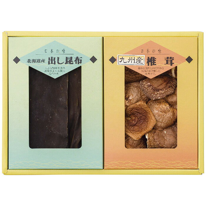 ■商品紹介：料理の基本となるだしに必要な、椎茸と昆布の詰合せです。又、椎茸は健康食品として幅広い方にご利用頂いてます。 ■商品内容：九州産香信椎茸25g・北海道産出し昆布35g各1箱 ■商品パッケージサイズ：31×5×22cm メーカー希望小売価格はメーカーカタログに基づいて掲載しています ■さまざまなギフトアイテムをご用意しております。 内祝　内祝い　お祝い返し　ウェディングギフト　ブライダルギフト　引き出物　引出物　結婚引き出物　結婚引出物　結婚内祝い　出産内祝い命名内祝い　入園内祝い　入学内祝い　卒園内祝い　卒業内祝い　就職内祝い　新築内祝い　引越し内祝い　快気内祝い　開店内祝い　二次会披露宴　お祝い　御祝　結婚式　結婚祝い　出産祝い　初節句　七五三　入園祝い　入学祝い　卒園祝い　卒業祝い　成人式　就職祝い　昇進祝い新築祝い　上棟祝い　引っ越し祝い　引越し祝い　開店祝い　退職祝い　快気祝い　全快祝い　初老祝い　還暦祝い　古稀祝い　喜寿祝い　傘寿祝い米寿祝い　卒寿祝い　白寿祝い　長寿祝い　金婚式　銀婚式　ダイヤモンド婚式　結婚記念日　ギフト　ギフトセット　セット　詰め合わせ　贈答品　お返しお礼　御礼　ごあいさつ　ご挨拶　御挨拶　プレゼント　お見舞い　お見舞御礼　お餞別　引越し　引越しご挨拶　記念日　誕生日　父の日　母の日　敬老の日記念品　卒業記念品　定年退職記念品　ゴルフコンペ　コンペ景品　景品　賞品　粗品　お香典返し　香典返し　志　満中陰志　弔事　会葬御礼　法要法要引き出物　法要引出物　法事　法事引き出物　法事引出物　忌明け　四十九日　七七日忌明け志　一周忌　三回忌　回忌法要　偲び草　粗供養　初盆供物　お供え　お中元　御中元　お歳暮　御歳暮　お年賀　御年賀　残暑見舞い　年始挨拶　ボーリング大会　景品　レミパン　ゼリー　スターバックス千疋屋　結婚式　そうめん　ローラアシュレイ　プリン　話題　ディズニー　カタログギフト　ティファール　ビタクラフト　ステンレスタンブラー　リラックマのし無料　メッセージカード無料　ラッピング無料 ギフトにぴったりのアイテムをご紹介！贈り物に悩んでいる方へ、心温まるギフトアイテムを取り揃えました。高品質な食品、ふわふわのタオル、美しい食器、そしてセンスあふれる雑貨まで、幅広いラインナップであなたの大切な人への思いを伝えます。 特徴 高品質：厳選された素材と丁寧な製造工程で作られた商品ばかり。どれも長く愛用いただけます。 多用途：どんなシーンでも使える万能アイテムが揃っています。誕生日、結婚祝い、新築祝いなど、さまざまな場面に最適です。 デザイン：シンプルで洗練されたデザインから、カラフルで個性的なものまで、多彩なバリエーションをご用意。 お手頃価格：高品質ながら手ごろな価格で、コストパフォーマンスも抜群。おすすめの用途とシーン 誕生日プレゼント：大切な人の特別な日を祝うために、実用的かつ心温まるギフトを。食品やタオルは、日常で役立つアイテムとして喜ばれます。 結婚祝い：新しい生活を始めるカップルに、美しい食器やおしゃれな雑貨を。幸せな家庭を築くお手伝いができます。 新築祝い：新しい家に引っ越した友人や家族へ、インテリアにぴったりの雑貨や実用的なタオルを。快適な生活をサポートします。 お返しギフト：感謝の気持ちを込めて、おしゃれで実用的なアイテムを。食品はもちろん、使い心地の良いタオルや美しい食器も喜ばれます。 季節の贈り物：お中元やお歳暮、季節の挨拶として、季節に合ったギフトを。夏には涼しげな雑貨、冬には温かみのあるタオルや食品が最適です。 贈る相手に合わせたおすすめ グルメな方へ：美味しい食品を贈れば、食卓が一層華やかに。特別な時間を演出します。 家庭的な方へ：ふわふわのタオルや使いやすい食器で、日常生活に彩りを。 オシャレな方へ：センスあふれる雑貨で、インテリアを一層魅力的に。 まとめ あなたの気持ちを込めたギフト選びをお手伝いします。どれも心を込めて選んだアイテムばかりです。大切な人への贈り物として、自信を持っておすすめします。 商品概要 [分類] 以下のような商品をお探しの方にオススメです。スイーツ スィーツ スウィーツ Sweets ケーキ お菓子 洋菓子 デザート おやつ 小腹対策 食品 食べ物 / チョコレートケーキ チョコレート ガトーショコラ チーズケーキ 生菓子 生ケーキ ベイクドチーズケーキ [評価・マスコミ] ランキング1位のおすすめ(お勧め オススメ) インスタ映え SNS 評判 今話題の人気商品 [サービス] 以下のサービスをご利用いだだけます。不可の場合あり。お取り寄せ 全国配送 全国発送 オーダー 注文 デリバリー 取寄せ 宅配 ネット通販 持ち運び可 / 送料無料 送料込み 無料ギフト対応 日持ち長い 長期保存 賞味期限が長い 名入れ 当日発送 お急ぎ便 即日配送 即日発送 翌日配送 翌日発送 前日に買う あす楽 明日楽 即納 翌日 あす着 明日届く 配送日指定可 冷凍保存可 冷凍保管 冷凍便 ギフトラッピング ギフト対応 予約 メッセージ付き 有料メッセージカード 有料お誕生日カード ホワイトデー当日お届け可能 [パッケージ] 　 以下のような包装でお届けします。詰め合わせ セット アソート 化粧箱入り ラッピング不要 個包装 小分け 手提げ袋（有償） 2重梱包 [デザイン] 以下のようなイメージをお求めの方におすすめです。お洒落 可愛い ゴージャス 高級感 プレミアム サプライズ感 美しい インパクト 面白い 珍しい 希少 驚き シンプル 上品 スタイリッシュ エレガント モダン [ご用途] 工夫次第で様々な用途でご利用いただけます。贈り物 プレゼント ギフト プチギフト 贈答品 お祝い 御祝い 退職祝い 内祝い 出産祝い 出産内祝い 入学祝い 卒業祝い ご褒美 手土産 お土産 お使い物 お返し お礼 ご挨拶 ご進物 お配り 配る ばらまき バレンタインデー バレンタインデイ ヴァレンタイン 友チョコ 義理チョコ 本命チョコ 逆チョコ バレンタインチョコ ホワイトデー ホワイトデイ ホワイトデーのお返し 七五三 ひな祭り こどもの日 ハロウィン クリスマス お中元 お年賀 ウインターギフト 御中元 御歳暮 サマーギフト 残暑見舞い お歳暮 母の日 父の日 敬老の日 敬老会記念品 敬老会 結婚祝い 結婚内祝い 結婚記念日 結婚式二次会 二次会のプチギフト 結婚披露宴の引き出物 引き菓子 ウエディングパーティー 成人祝い 長寿祝い 還暦祝い 古希祝い 古稀祝い 喜寿祝い 傘寿祝い 米寿祝い 卒寿祝い 白寿祝い 紀寿祝い 百寿祝い 成人式 セレモニー イベント 内祝い 快気祝い 快気内祝い 出産内祝い 出産祝い 記念日 お返し ご進物 御使い物 お礼 ご挨拶 御礼 ご祝儀 祝儀の品 お使い物 ノベルティー 粗品 景品 長寿 法事 法要 仏事 年忌法事 志 粗供養 供養返し 香典返し 満中陰志 御供え お供え 御供物 弔事 七五三 ひな祭り 入学祝い 卒業祝い 卒園祝い 退職祝い 入社祝い 成人式 成人式のお祝い 朝食 食事代わり ティータイム ブレイクタイム ホームパーティー クリスマスケーキ 誕生日プレゼント 誕生祝い バースデーケーキ 学校 会社 職場 法人 取引先 部活 イベント サークル 介護施設 [おすすめの方] 以下のような様々なお客様にお喜びいただいております。10代 20代 30代 40代 50代 60代 70代 80代 90代 100歳以上 お母さん お父さん ママ パパ 兄弟姉妹 彼氏 彼女 恋人 義理の母 叔父さん 親戚の お嬢さん 大家族 家族 赤ちゃん 祖父 祖母 叔父 叔母 孫 おじいちゃん おばあちゃん じいじ ばあば 夫 旦那 妻 奥様 お嫁さん 奥さん 親 両親 娘 同僚 友達 仲間 友人 親友 上司 部下 先輩 後輩 お世話になった方 恩師 先生 大人数 女友達 法人 女性 男性 大人 子ども 子供用 小学生 中学生 高校生 男の子 女の子 辛党 甘党 甘いものが苦手 高齢者 お年寄り [その他おすすめ] 以下のような商品に興味のある方にもオススメです。大量 大量購入 財布に優しい 大人数 業務用 大量スイーツ お試し コスパ良い /料理の基本となるだしに必要な、椎茸と昆布の詰合せです。又、椎茸は健康食品として幅広い方にご利用頂いてます。