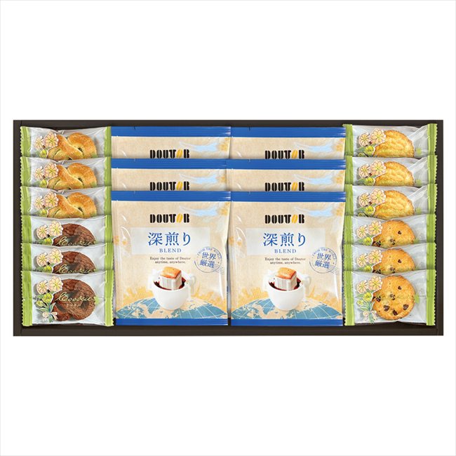 ドトールコーヒと4種類のクッキー詰合せ JDT-15 内祝 内祝い お祝 御祝 記念品 出産内祝い プレゼント 快気祝い 粗供養 引出物