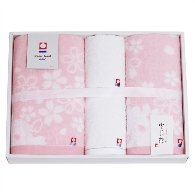 樂天商城 - 今治タオル 雪月花2 タオルセット SG99500 内祝 内祝い お祝 御祝 記念品 出産内祝い プレゼント 快気祝い 粗供養 引出物