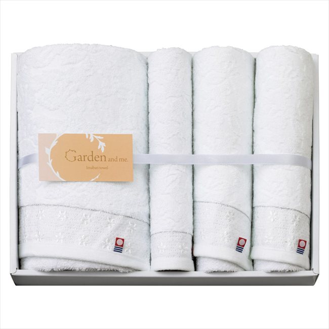 Towel - 今治 Garden&me タオルセット G-50500 内祝 内祝い お祝 御祝 記念品 出産内祝い プレゼント 快気祝い 粗供養 引出物