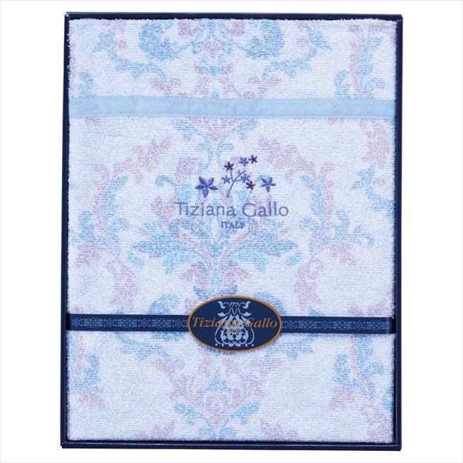 ティツィアナ・ガロ 洗えるやわらかタオルケット ブルー TK-4053BL/PI 内祝 内祝い お祝 御祝 記念品 出産内祝い プレゼント 快気祝い 粗供養 引出物