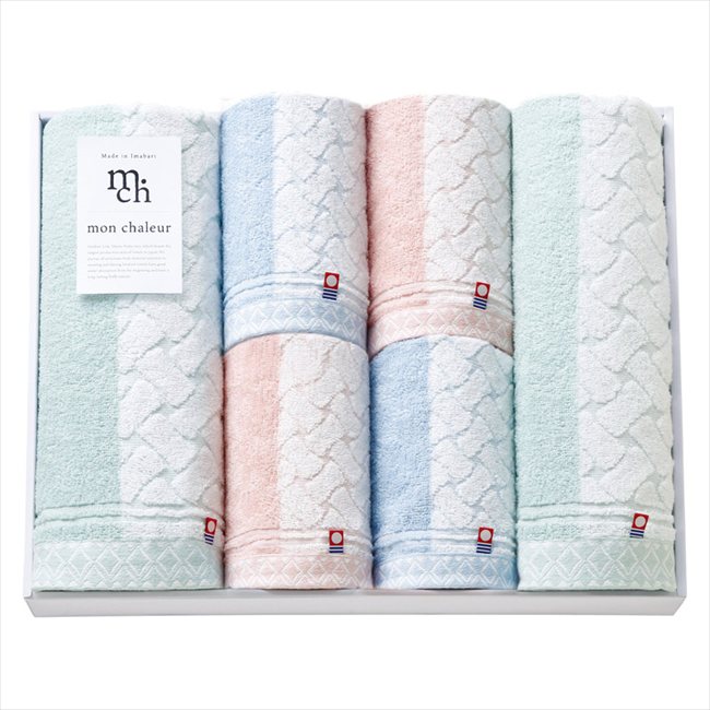 Mon Chaleur バスタオル2P&フェイスタオル4P MO-101 内祝 内祝い お祝 御祝 記念品 出産内祝い プレゼント 快気祝い 粗供養 引出物
