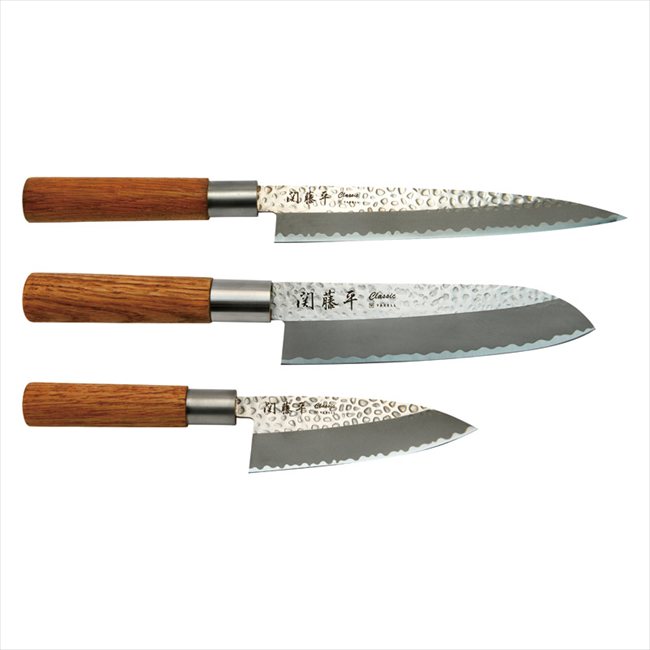 関藤平 classic 鎚起包丁3本組みセット（刺身・三徳・小出刃） 32074 内祝 内祝い お祝 御祝 記念品 出..