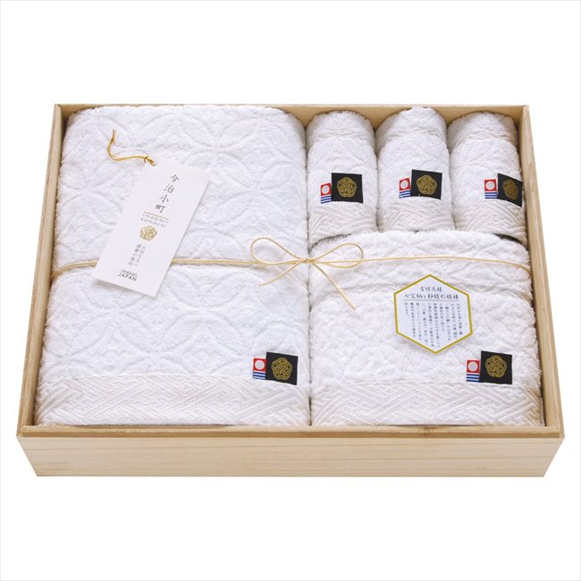 今治小町 白無垢2 タオルセット（木箱入） TIK0014205 内祝 内祝い お祝 御祝 記念品 出産内祝い プレゼント 快気祝い 粗供養 引出物