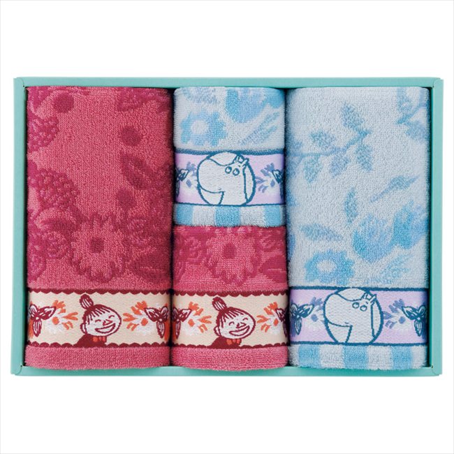 ムーミン ピックオンニ フェイスタオル2P&タオルハンカチ2P 47-5829300 内祝 内祝い お祝 御祝 記念品 ..