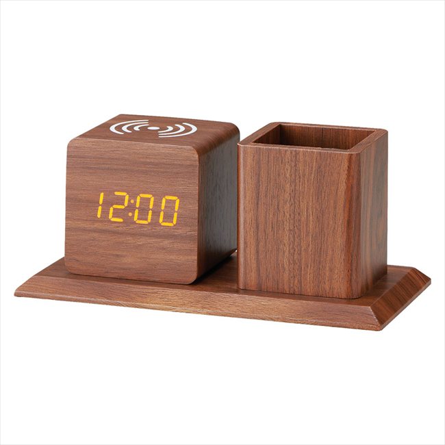 ペンホルダー付ワイヤレス充電クロック ダイス 6193 内祝 内祝い お祝 御祝 記念品 出産内祝い プレゼント 快気祝い 粗供養 引出物