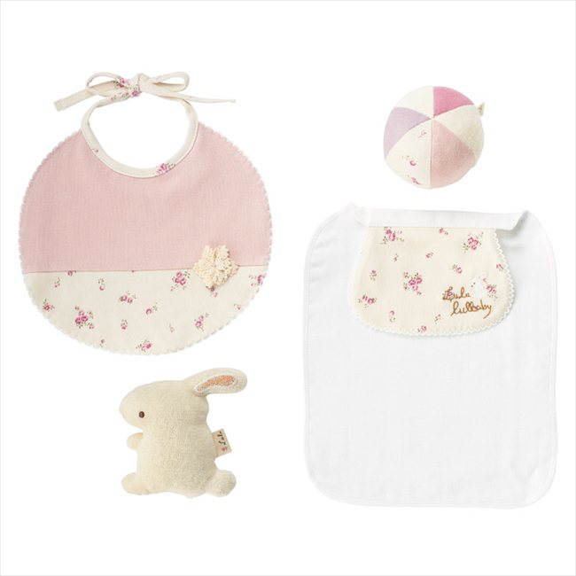 贈り物専門店ココイロギフトのルルララバイ トーイセット ウサギ 5839-PIFL 内祝 内祝い お祝 御祝 記念品 出産内祝い プレゼント 快気祝い 粗供養 引出物｜アングル2
