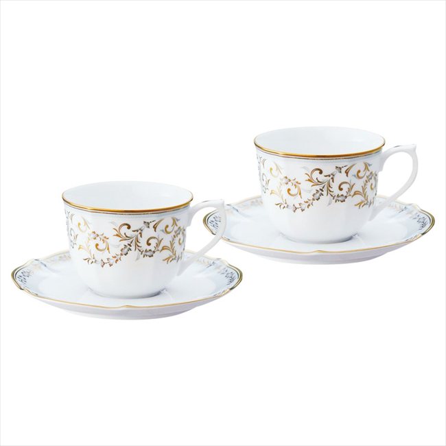 ノリタケ ソフィランス コーヒー碗皿ペアセット 1748L/P94710 内祝 内祝い お祝 御祝 記念品 出産内祝い プレゼント 快気祝い 粗供養 引出物