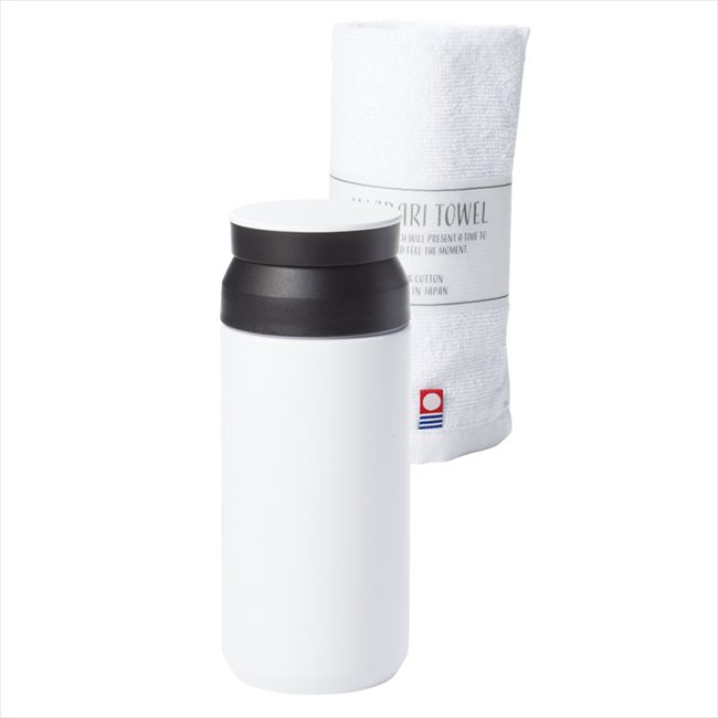 ■商品紹介： ■商品内容： ボトル:ステンレス（真空二重構造）・PP・シリコン、タオル:綿100% ■パッケージサイズ：18×14.1×7.2cm ■賞味期限（ある場合）： メーカー希望小売価格はメーカーカタログに基づいて掲載しています ■...