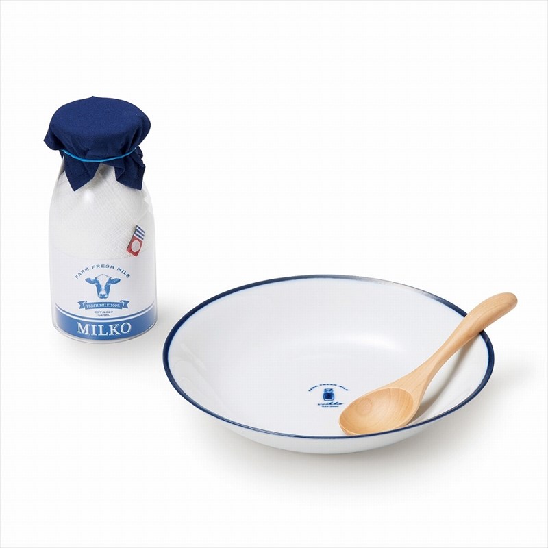 milko 牧場のモーニングセット　ブライダル 記念品 引き出物 内祝い 内祝 プチギフト 縁起物 お祝い 御祝 快気祝いのサムネイル