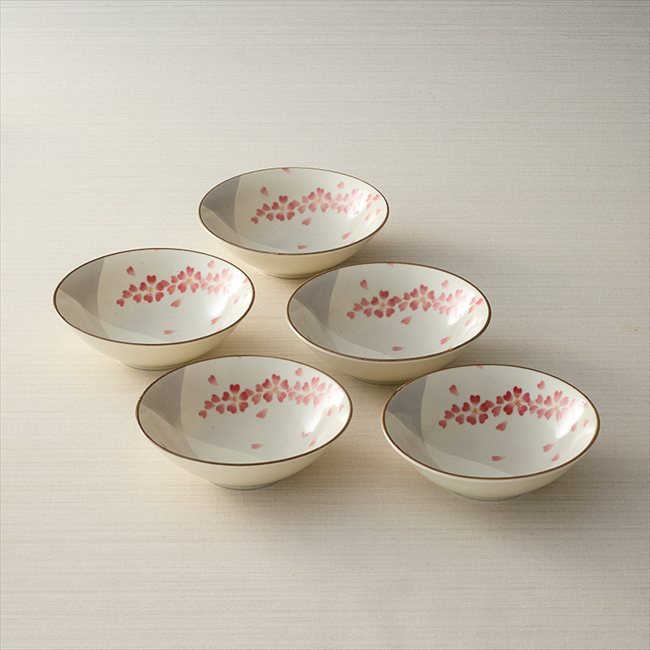 乐天商城 - 美桜 小鉢5個組　 MC2020-7 内祝 内祝い お祝 御祝 記念品 出産内祝い プレゼント 快気祝い 粗供養 引出物