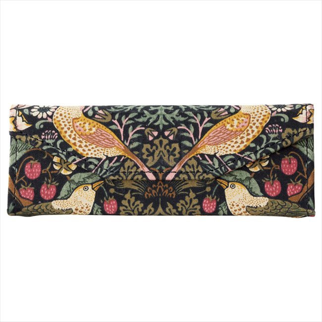 ファブリックバイベストオブモリス 折りたたみメガネケース（ブラック）（メガネ拭き付） WMG250 内祝 内祝い お祝 御祝 記念品 出産内祝い プレゼント 快気祝い 粗供養 引出物