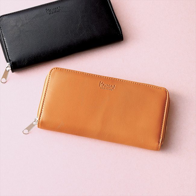 カンサイセレクション ラウンドファスナー長財布 イエロー S-KSL223045YE 内祝 内祝い お祝 御祝 記念品 出産内祝い プレゼント 快気祝い 粗供養 引出物