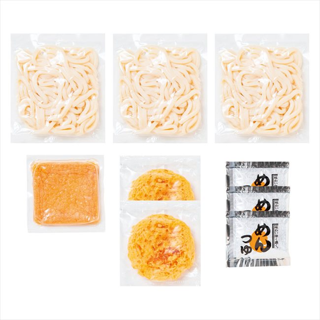 0 讃岐ゆでうどんきつね・天ぷら3食セット 5008-30c 内祝 内祝い お祝 御祝 記念品 出産内祝い プレゼント 快気祝い 粗供養 引出物