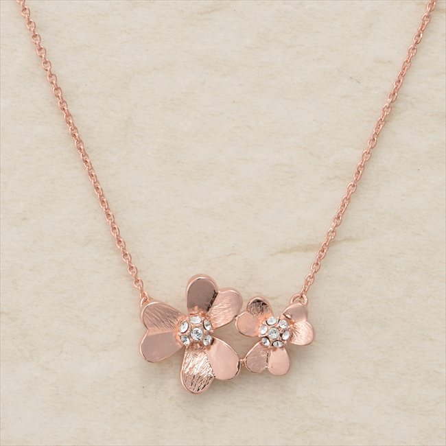 ミチコ ロンドン コシノ ダブルフラワーペンダント A-MLZP8038 内祝 内祝い お祝 御祝 記念品 出産内祝い プレゼント 快気祝い 粗供養 引出物