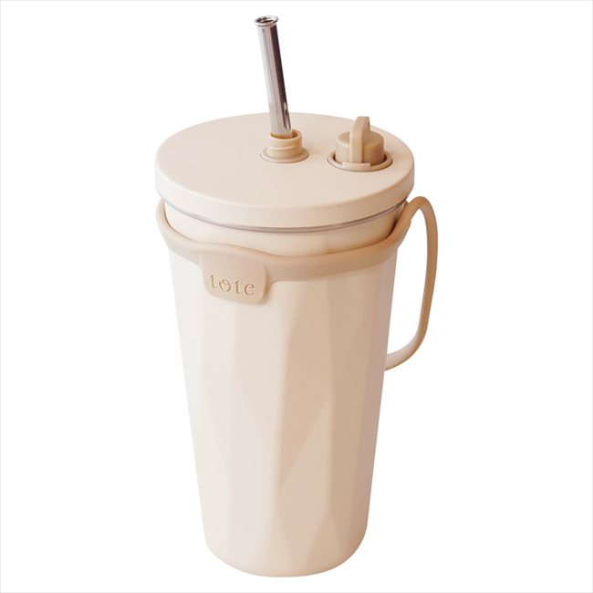 トート ストロー付2wayタンブラー アイボリー RH-1760 内祝 内祝い お祝 御祝 記念品 出産内祝い プレゼント 快気祝い 粗供養 引出物