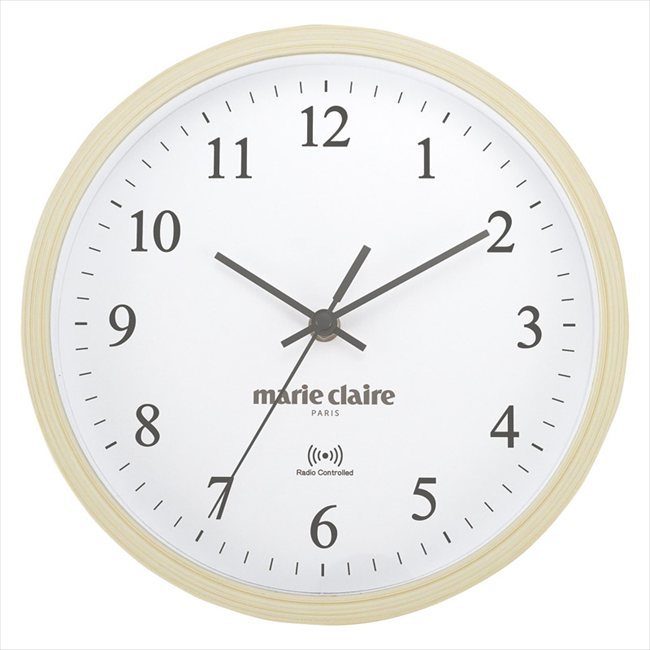 マリ・クレール 木目調電波掛時計 MC-512 内祝 内祝い お祝 御祝 記念品 出産内祝い プレゼント 快気祝い 粗供養 引出物
