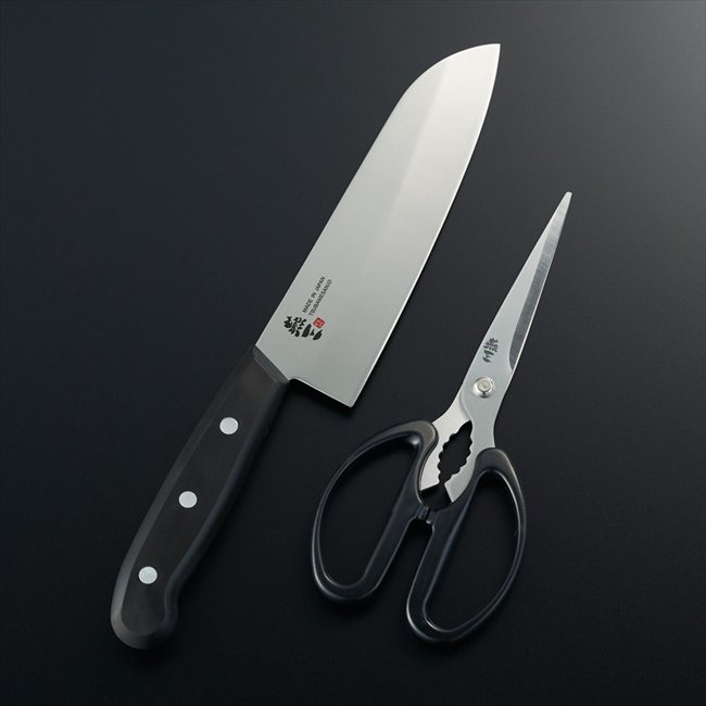燕三 ステンレス三徳包丁&キッチンハサミ EM-069 内祝 内祝い お祝 御祝 記念品 出産内祝い プレゼント 快気祝い 粗供養 引出物