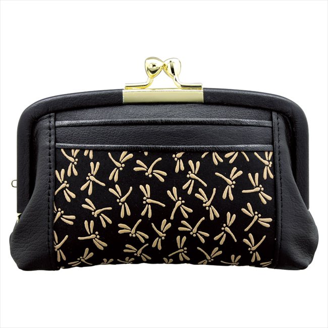 0 印伝トンボ柄前ポケット付きがま口財布 ベージュ 8208-17 内祝 内祝い お祝 御祝 記念品 出産内祝い プレゼント 快気祝い 粗供養 引出物