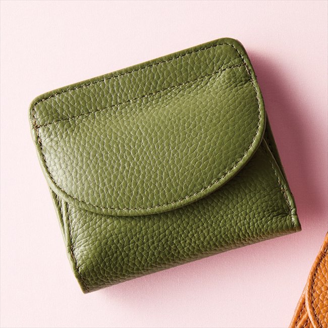 0 牛革コンパクト財布 オリーブ 8217-03 内祝 内祝い お祝 御祝 記念品 出産内祝い プレゼント 快気祝い 粗供養 引出物