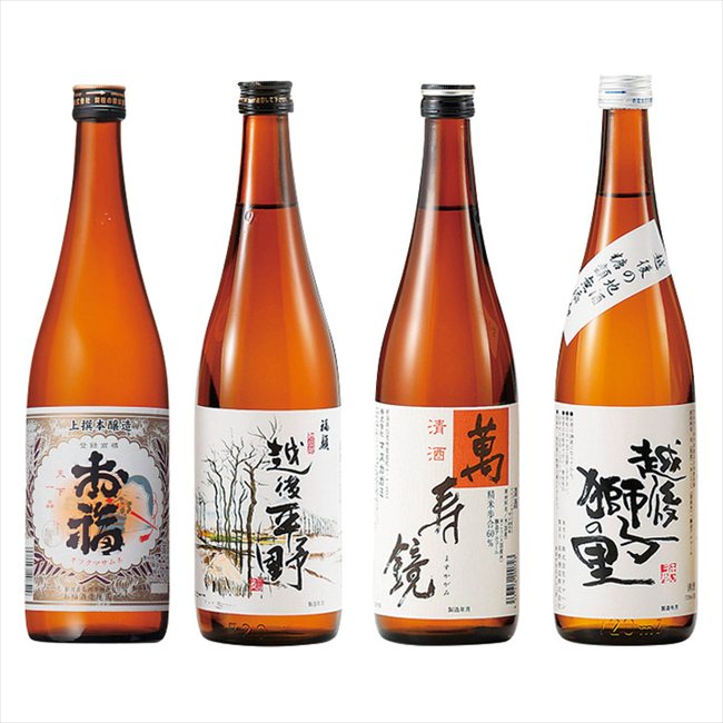 0 越後飲み比べ4本セット TA-033R 内祝 内祝い お祝 御祝 記念品 出産内祝い プレゼント 快気祝い 粗供養 引出物