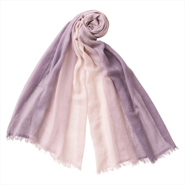 0 〈天然草木染〉 オーガニックコットン カシミヤ混ストール パープル（あかね） KSU10020PL 内祝 内祝い お祝 御祝 記念品 出産内祝い プレゼント 快気祝い 粗供養 引出物