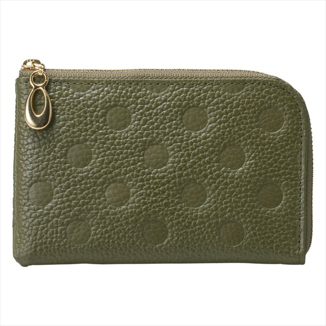 姫路レザー 牛革L字ファスナーミニ財布 グリーン MYG19100-GN 内祝 内祝い お祝 御祝 記念品 出産内祝い プレゼント 快気祝い 粗供養 引出物