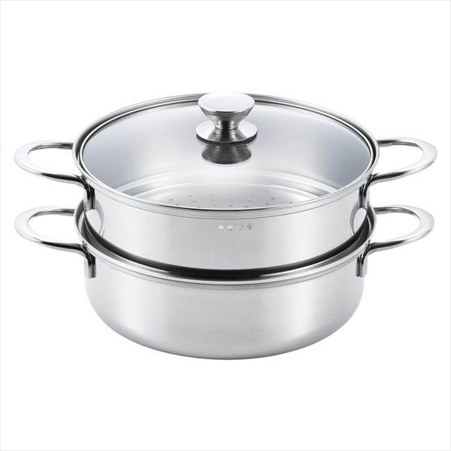 ルチェンテ IH対応二段蒸し器23cm LU-23M 内祝 内祝い お祝 御祝 記念品 出産内祝い プレゼント 快気祝い 粗供養 引出物