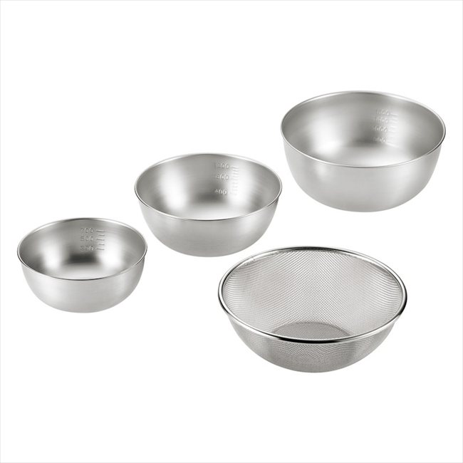 SUS・ga［サス・ガ］ ストロングメッシュザル4点セット SUS-Z1000 内祝 内祝い お祝 御祝 記念品 出産内祝い プレゼント 快気祝い 粗供養 引出物