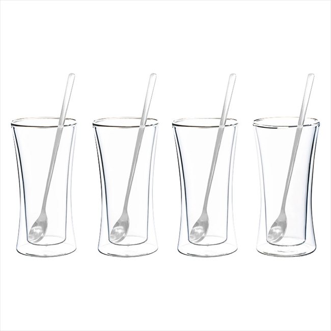 ウェルナーマイスター 耐熱二重ガラスタンブラー&ロングスプーンセット 800-559 内祝 内祝い お祝 御祝 記念品 出産内祝い プレゼント 快気祝い 粗供養 引出物