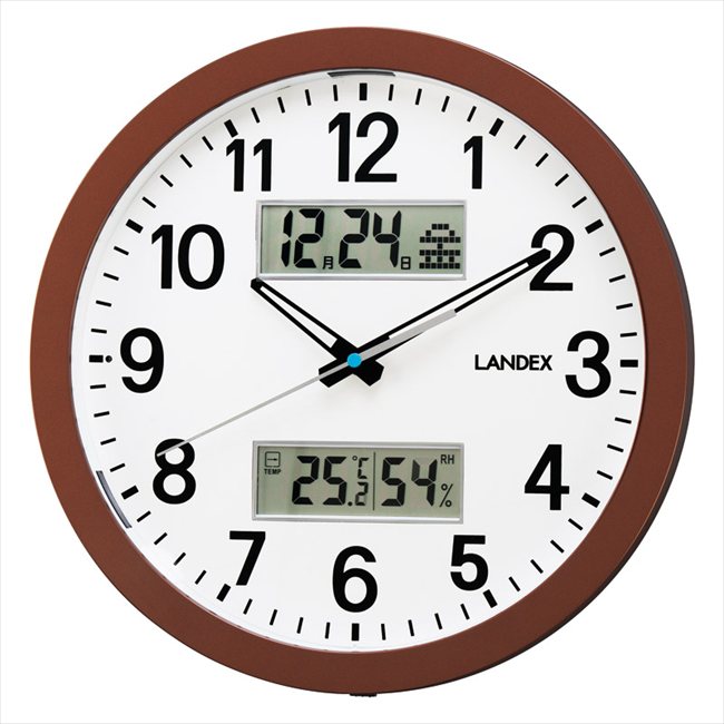 0 温湿度表示掛時計 YW9178DBR 内祝 内祝い お祝 御祝 記念品 出産内祝い プレゼント 快気祝い 粗供養 引出物