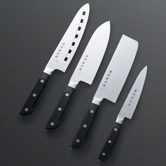 濃州孫六作 口金付料理包丁4点セット A-150I 内祝 内祝い お祝 御祝 記念品 出産内祝い プレゼント 快気祝い 粗供養 引出物