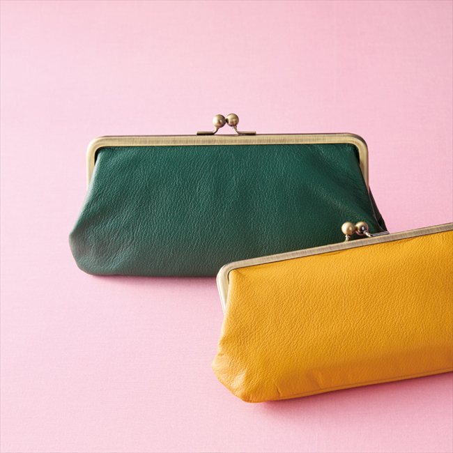 0 牛革親子がま口長財布 グリーン 8184-03 内祝 内祝い お祝 御祝 記念品 出産内祝い プレゼント 快気祝い 粗供養 引出物