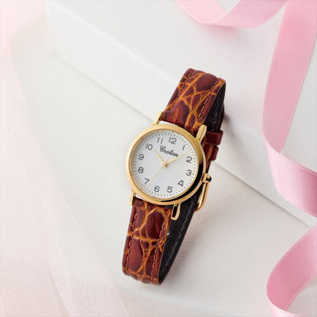 クロトン レディスウォッチ ブラウン RT-180L-02 内祝 内祝い お祝 御祝 記念品 出産内祝い プレゼント 快気祝い 粗供養 引出物