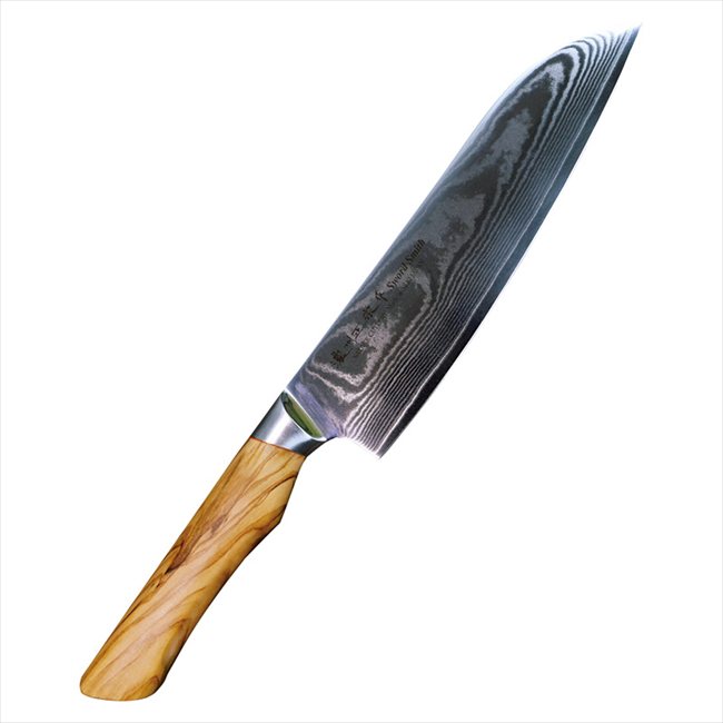 濃州正宗作 オリーブダマスカス三徳包丁 200M 内祝 内祝い お祝 御祝 記念品 出産内祝い プレゼント 快気祝い 粗供養 引出物