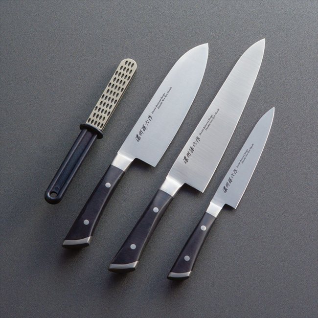 濃州孫六作 共口金料理包丁4点セット 200H 内祝 内祝い お祝 御祝 記念品 出産内祝い プレゼント 快気祝い 粗供養 引出物