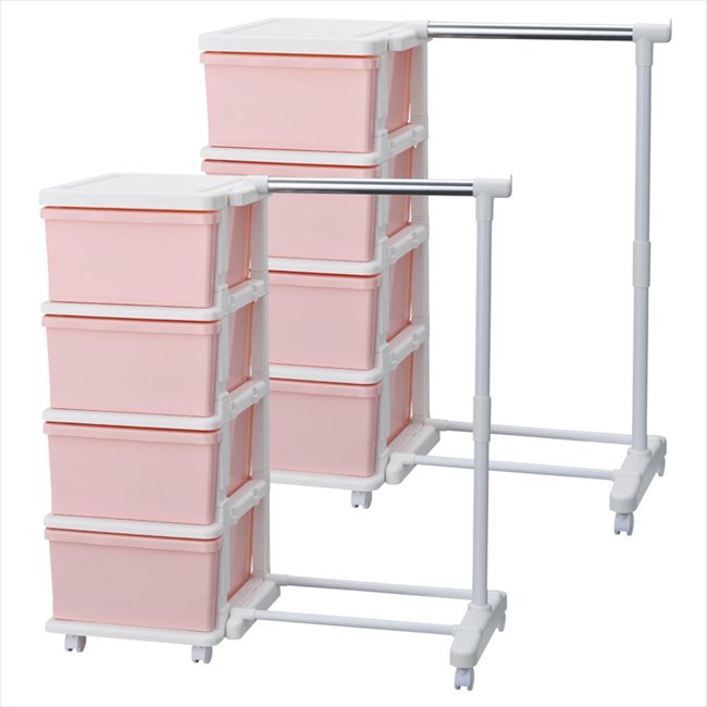 0 カラーシーズユニット4段パイプハンガー付2個組 ピンク C-SIIS-4H-2P 内祝 内祝い お祝 御祝 記念品 出産内祝い プレゼント 快気祝い 粗供養 引出物