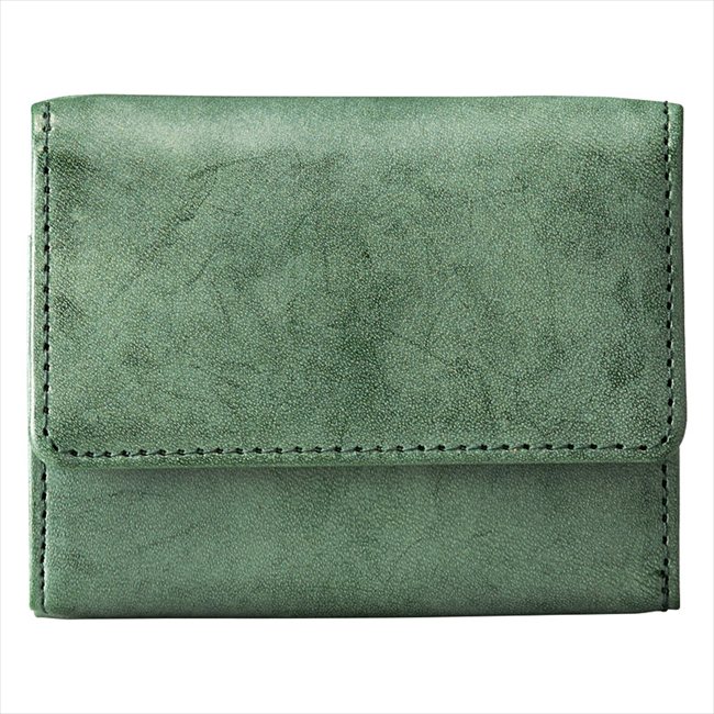 0 ブライドルレザー 三つ折り財布 グリーン 822403 内祝 内祝い お祝 御祝 記念品 出産内祝い プレゼント 快気祝い 粗供養 引出物