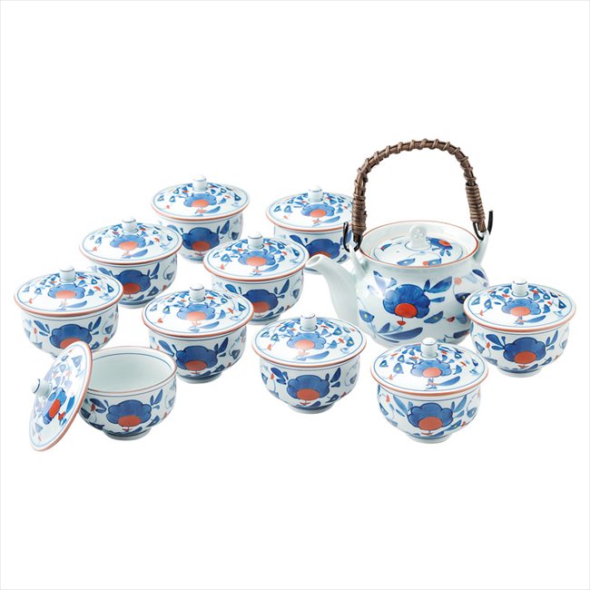 波佐見焼 古代万歴10客番茶器揃 007-027M 内祝 内祝い お祝 御祝 記念品 出産内祝い プレゼント 快気祝い 粗供養 引出物